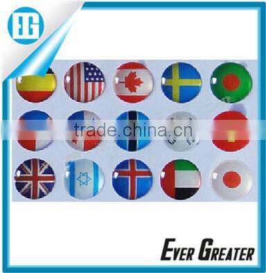 Custom 3m make epoxy resin sticker3d epoxy dome stickers Dome Stickers epoxy sticker epoxy dome sticker doming machine