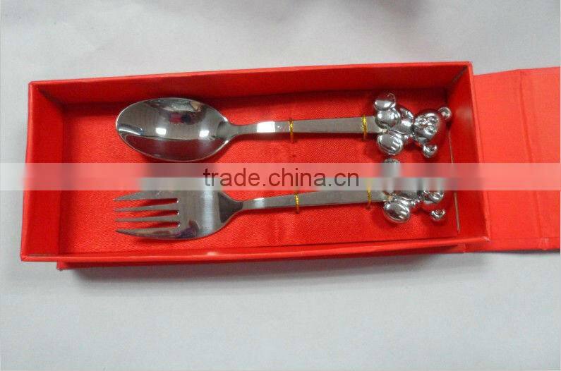 Cutlery baby spoons and forks made in Junzhan Factory directly and low price