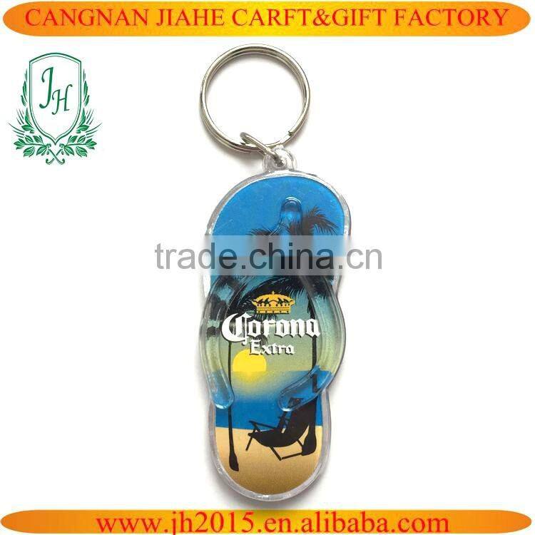 Photo insert transparent keychain acrylic photo round keychain printed chain