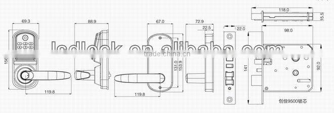 keypad smart card lock