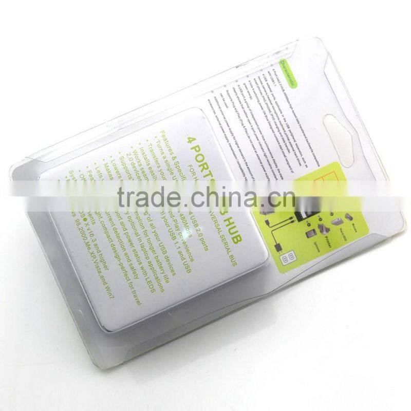 High Speed 4 Port USB 2.0 Multi HUB Splitter Expansion Desktop PC Laptop Adapter