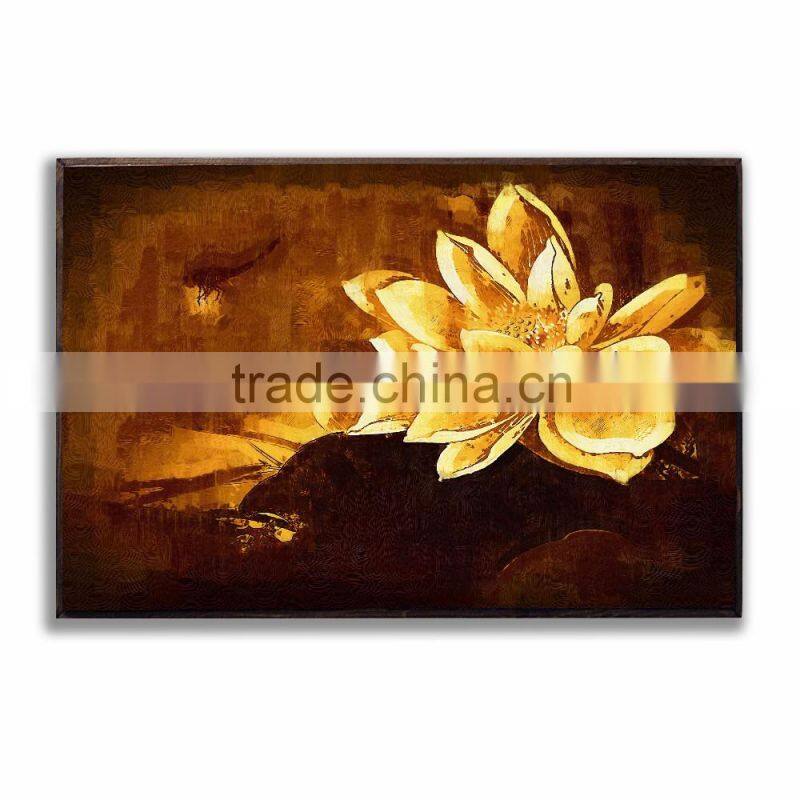 Custom home wood decor abstract painting