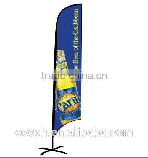 4.6m Fibreglass Rod Beach Flag Banner Advertising Banner Stand