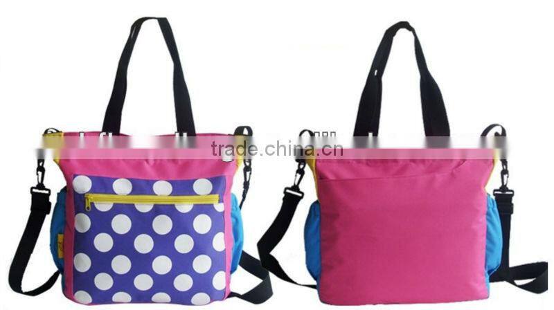 High quality functional polyester diaper bag