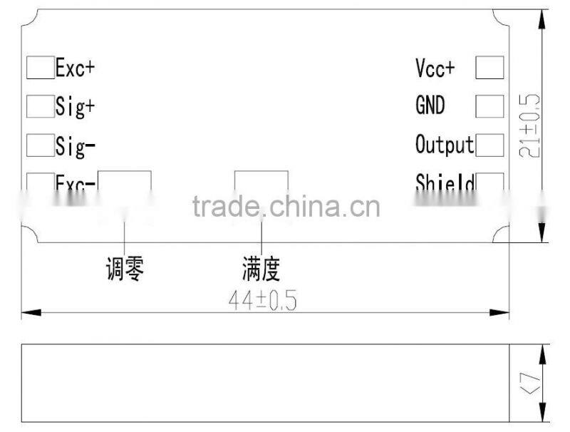 2-15 mA digital loadcell Current board sw322 A