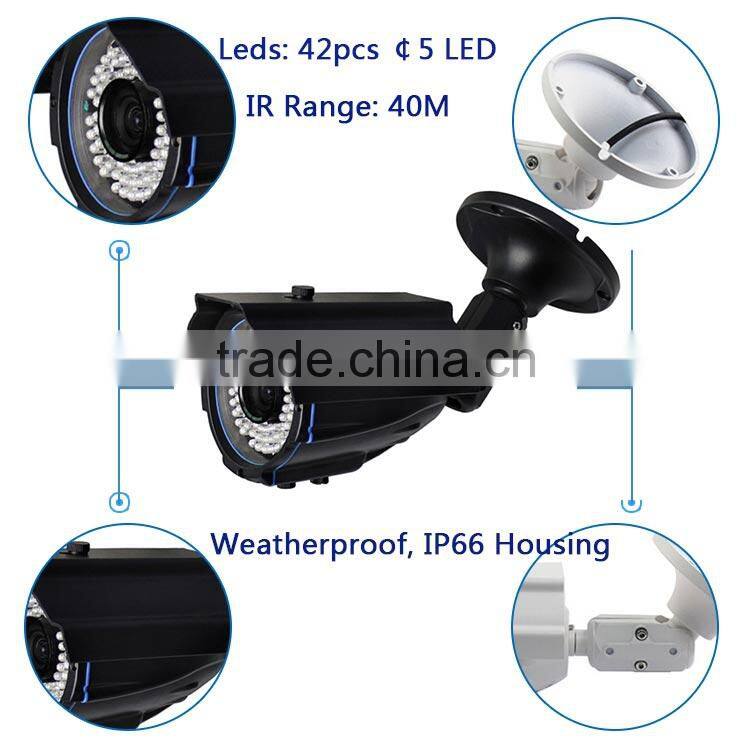 White wireless 4megapixel analog to cctv ip camera wholesale