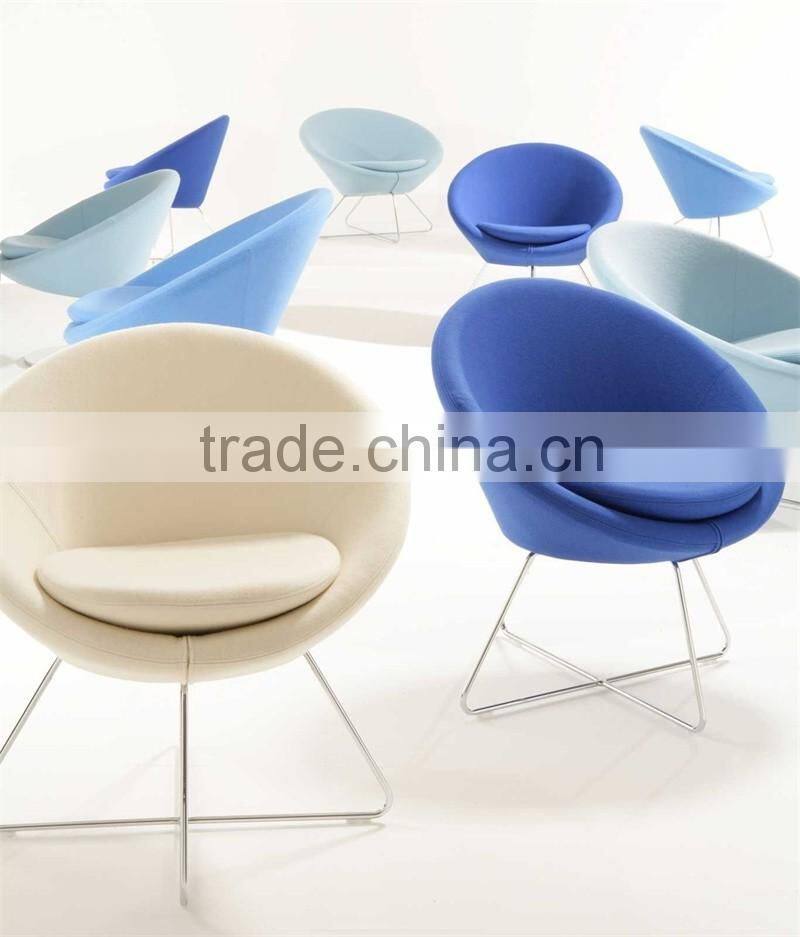 Conic lounge chair with headrest Conic lounge chair Conic tub chair on pedestal base for living room H-10HB