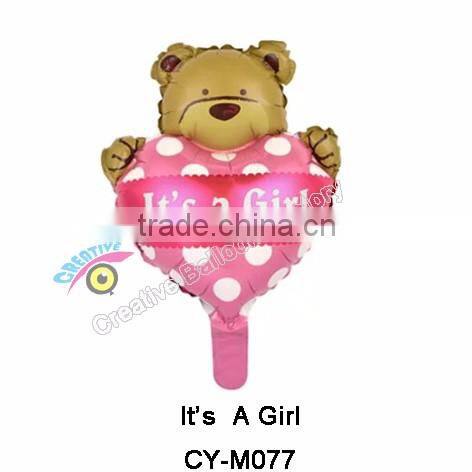 2016New design Baby shower foot shaped foil balloon inflatable helium balloon for party decoration