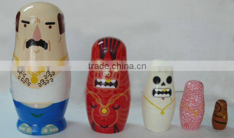 Ningbo Chuang Christmas Decoration Wooden Nesting Doll (Russian Doll)