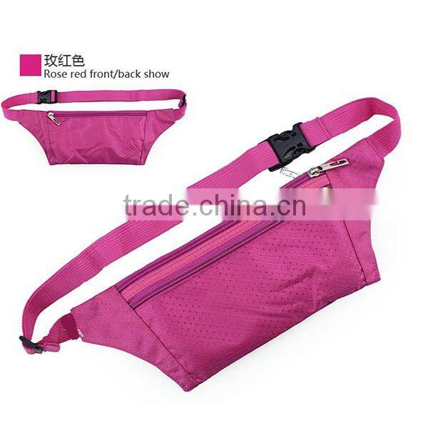 2016 best selling factory wholesale cheap nylon light beautiful colorful sport running waist bag