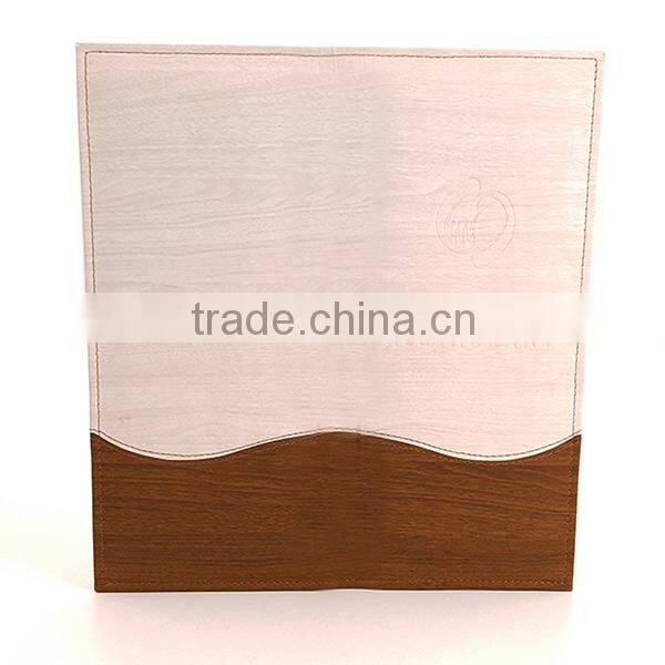 Low price luxury leather hotel menu cards designs designs for wine party