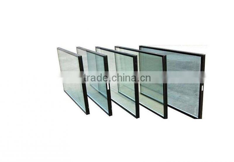 6-12a-6 UV resistant double glazed insulated glass panel ,energy saving glass ,6mm-12a-6mm, manufacturer , qinhuangdao
