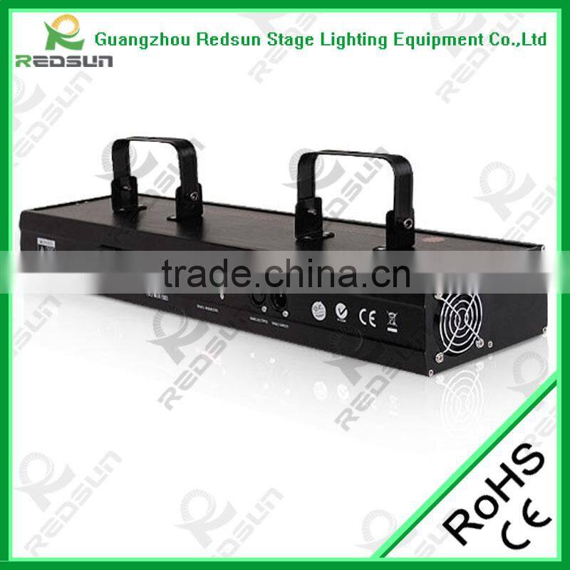4 head laser light RGB DJ equipment sound, auto, master-slave synchronization