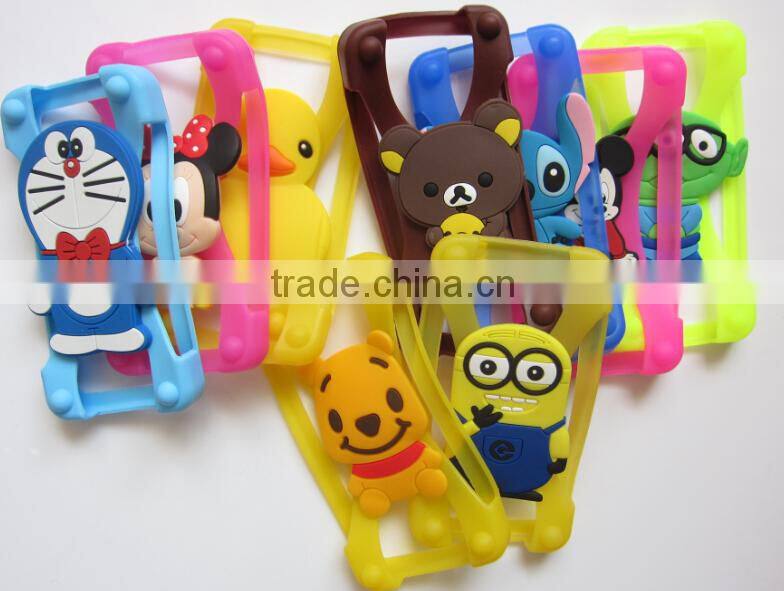 3D Super Cute Classic Cartoon Animal Bumper Frame Silicone Case