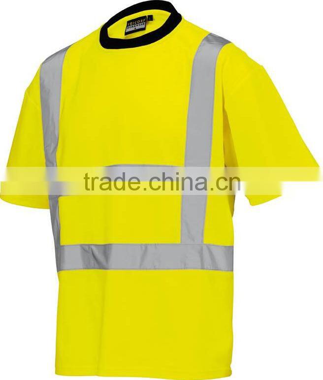 hi-vis safety orange long sleeve shirts ansi short sleeves reflective safety t-shirt
