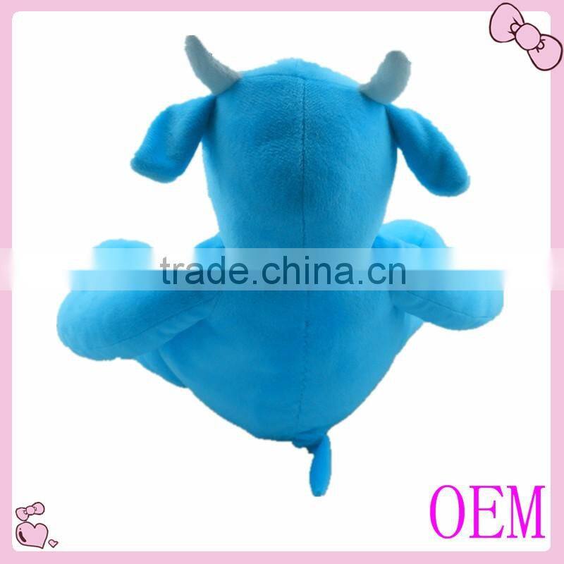High Quality Stuffed plush blue cow