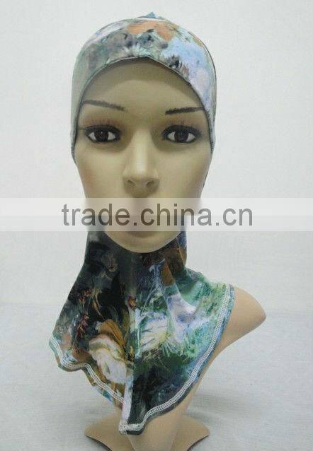 C042 new style print ninja inner underscarf,full underscarf to cover neck