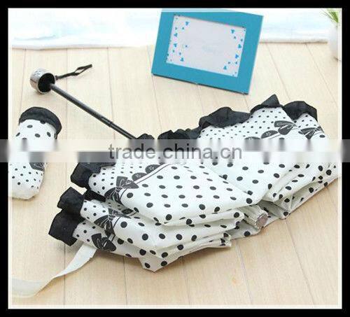waterproof pu coated dot printed polyester fabric tafffeta umbrella fabric