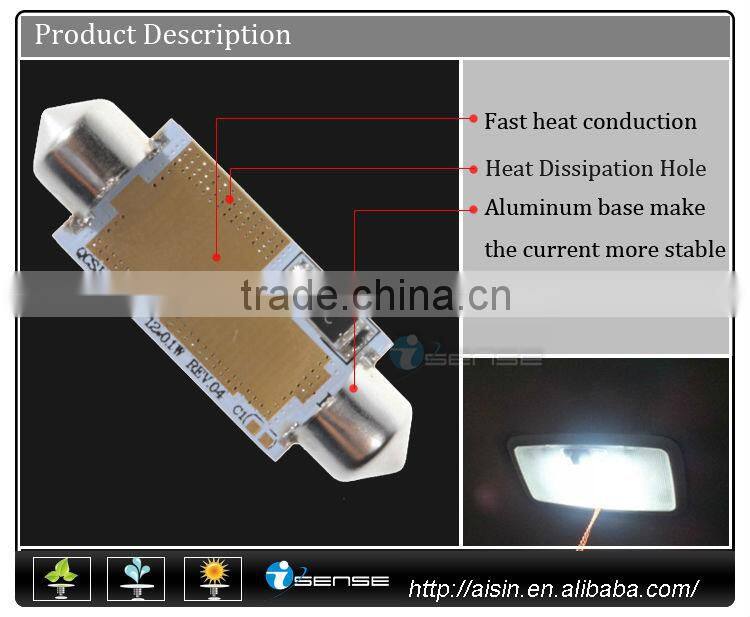 Super bright T10 Festoon Ba9s Socket led car light, auto led reading lamp, led car lamp