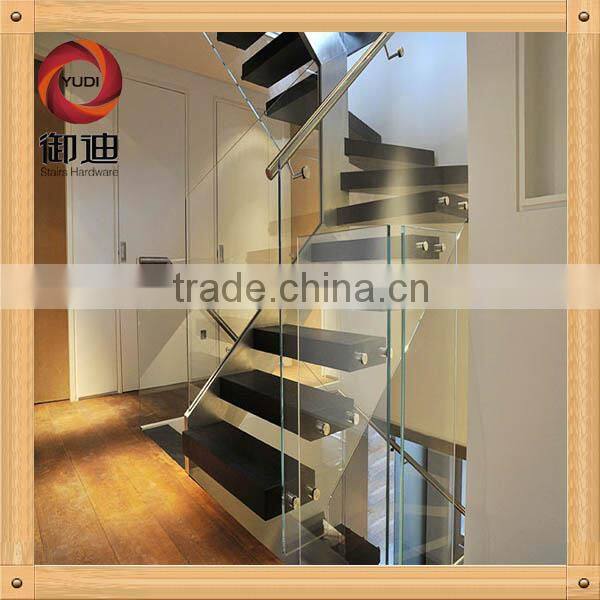 indoor stainless steel glass stairs handrail china supplier