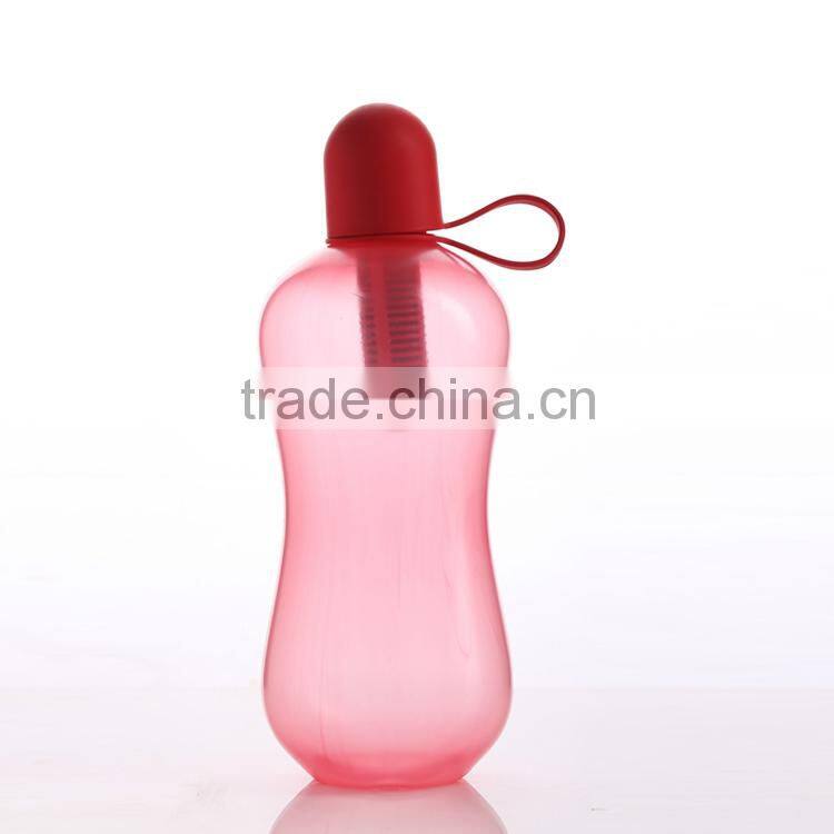 550ML Bottle with Filter,BPA free Plastic Water Bottle with Filter