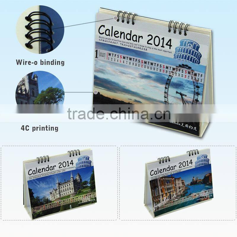 Customized Quick Delivery Color Notepad Kalender Flip Calendar