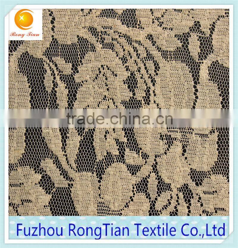 China wholesale polyester cotton knitted lacel fabric for making dress