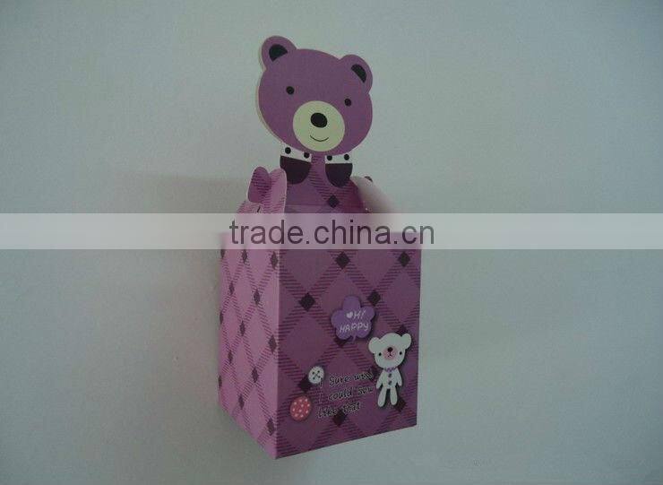 Paper folding mini gift box pack for candy gift and snacks personalized printing Guangzhou manufacturer