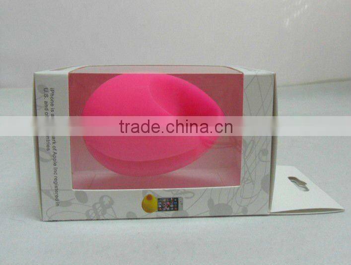 crazy sell silicone music egg mini speaker for iphone 4/4s