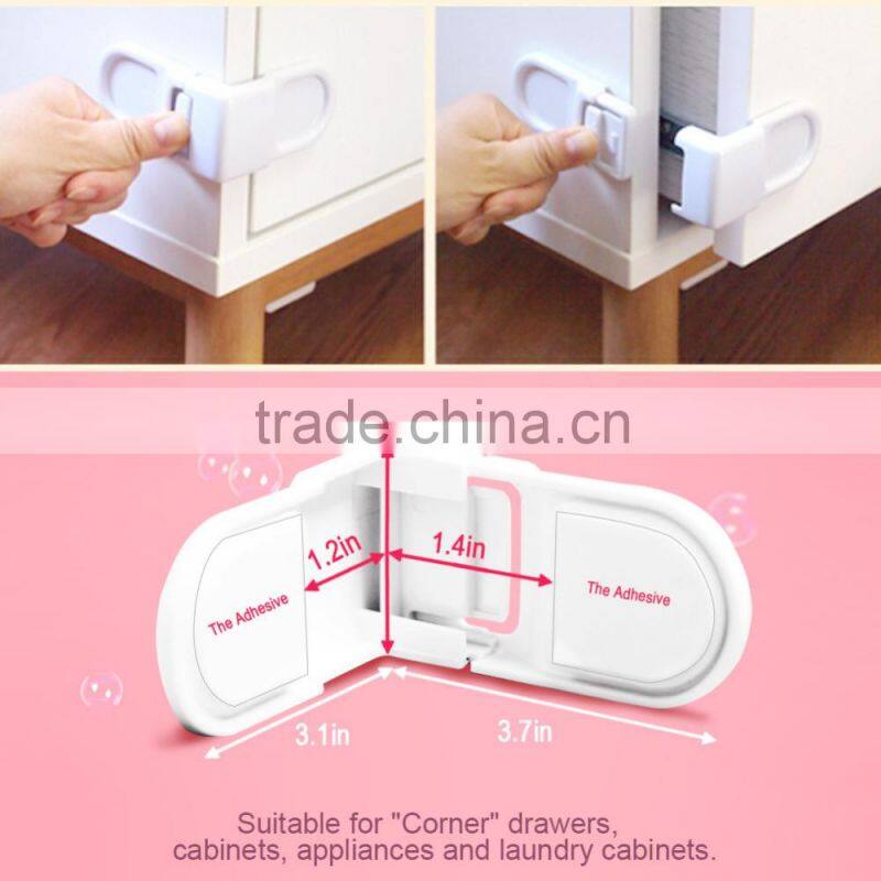 Babymatee Baby safety lock protection drawer protector furniture lock made in China