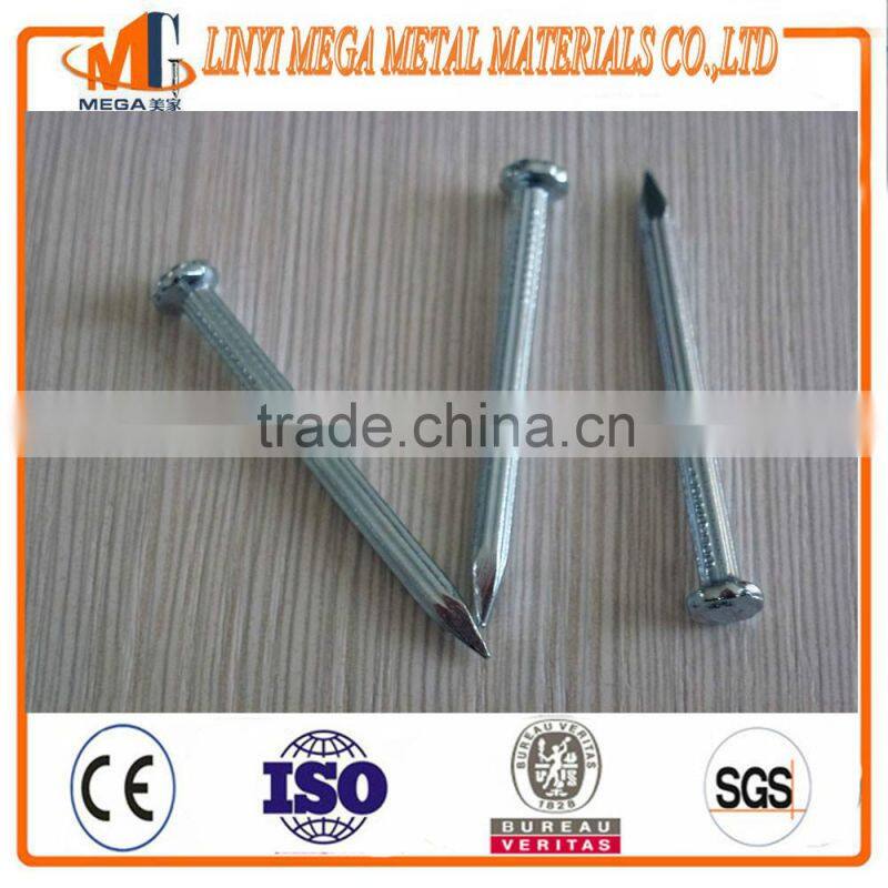 svender supply harp diamond point smooth shank Electro Galvanized steel concrete nail
