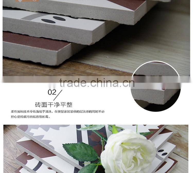 200*20mm brown color mexican kitchen wall tile rustic kitchen tile