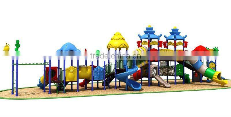 Outdoor plastic slide playground
