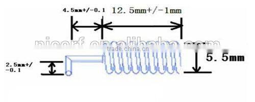 2015 SW915-TH12 Copper Spring Antenna 2.15dBi High Gain 915MHz Antenna