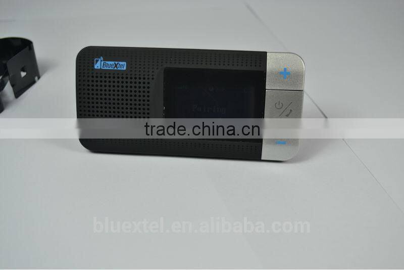 China wholesale high quality LCD display handsfree wireless bluetooth car kit with BQB RoHS CE FCC