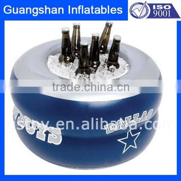 Holiday Round Inflatable Beer Cooler Holders