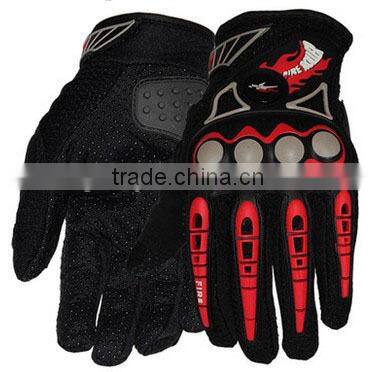 Sheepskin leather palm motorcross gloves Carbon fiber shell motorcycle gloves Genuine leather motor racing gloves