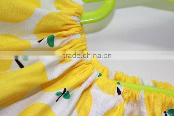 Girl short sleeve dress toddler summer dress apple printed kids jumper