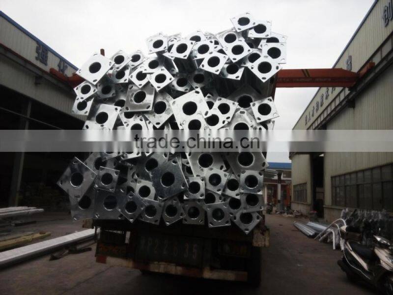 6m single arm street light pole