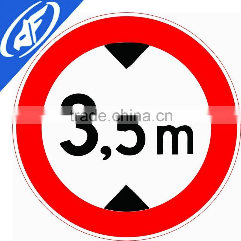 Reflective adhesive Height limit Road sign