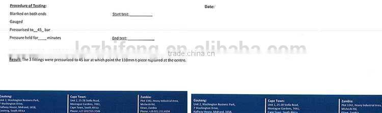 HDPE pipe socket adapter