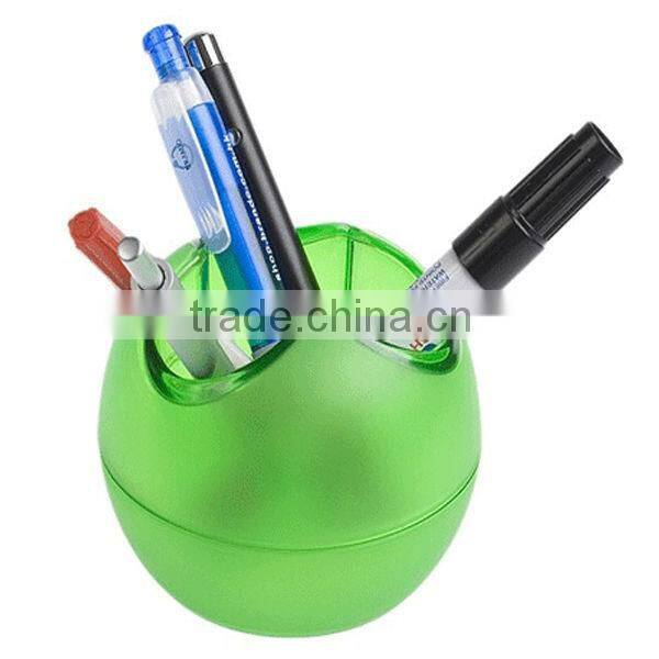 Tulip shape plastic pen holder
