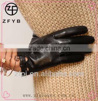 China beauty crafted super soft lamb skin gloves