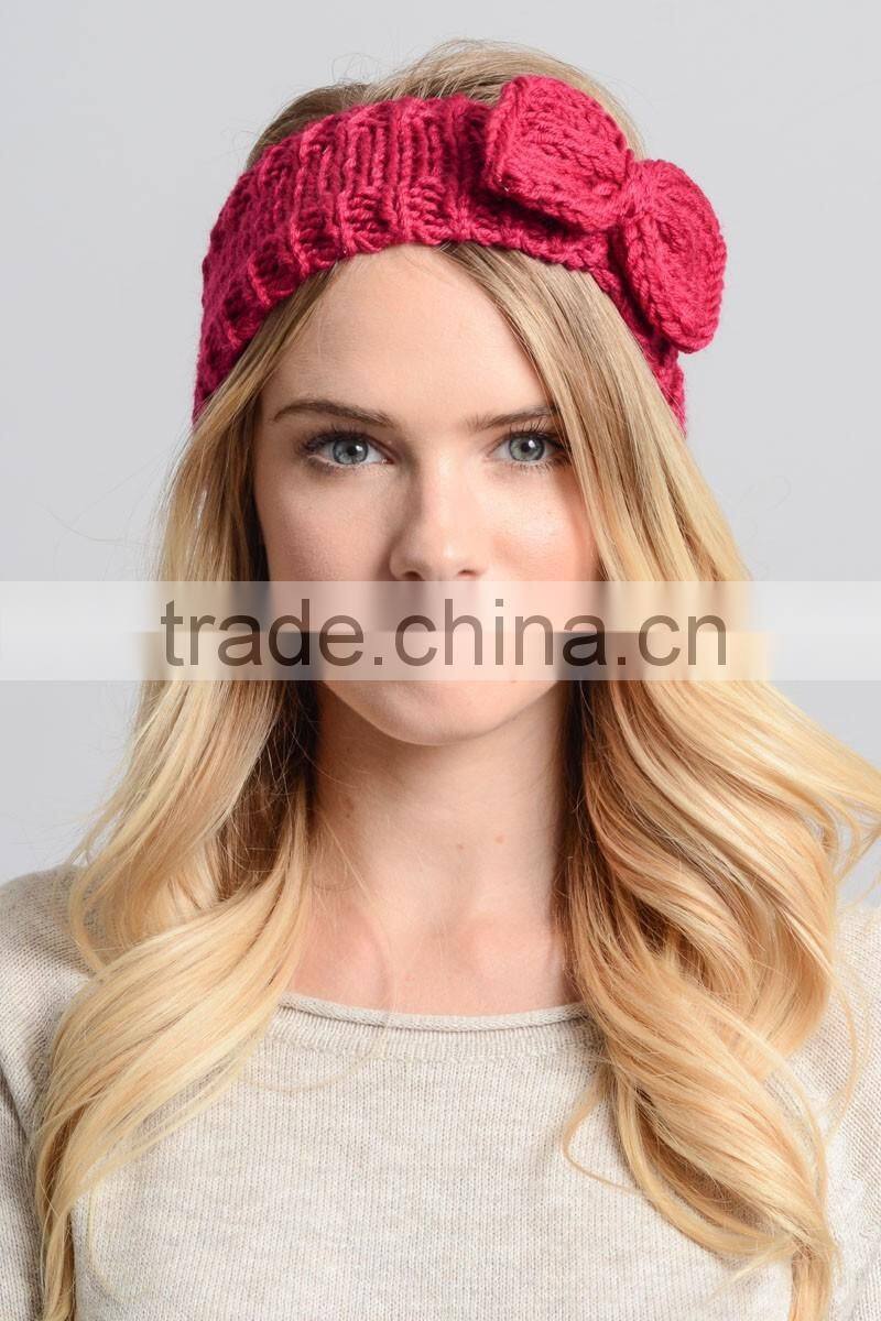 Fashion Womens Winter Crochet Knit Bowknot Headbands