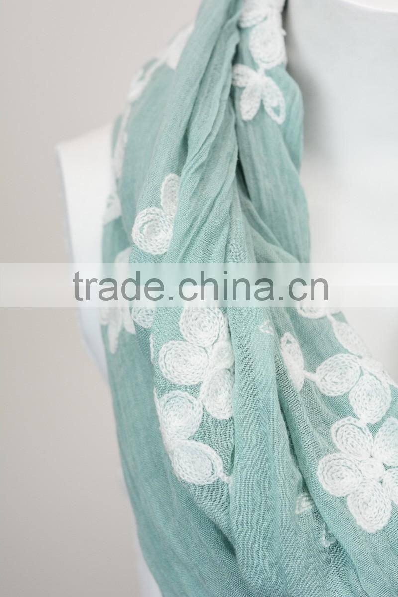 China Wholesale Soft Feel Viscose New Floral Fashion Print Scarf