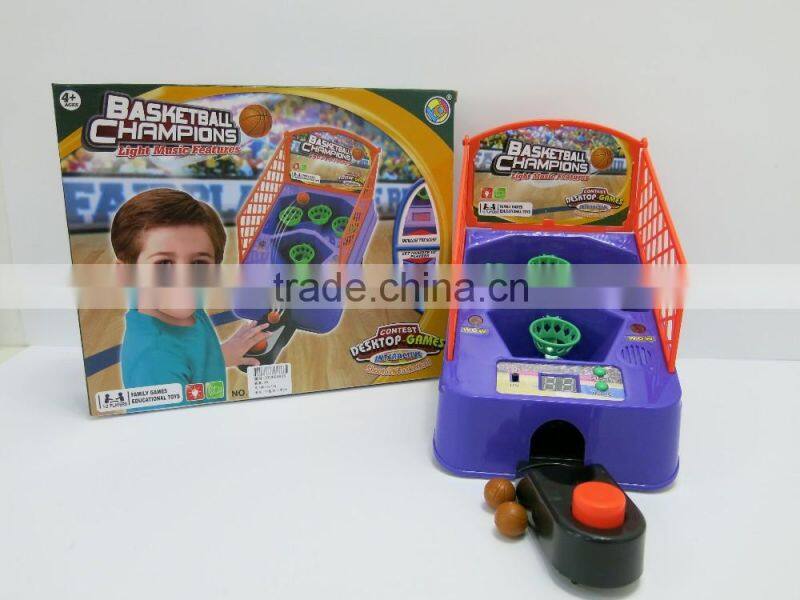 YX2804826 Kids mini light and musical electronic table basketball game