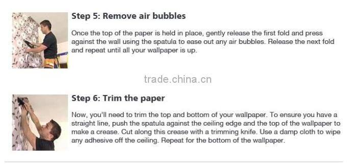 Toprate(TM) Super Large kermesinus 20.86 inches by 254 inches long murals non-woven SILVER WALL PAPER WALLPAPER ROLL