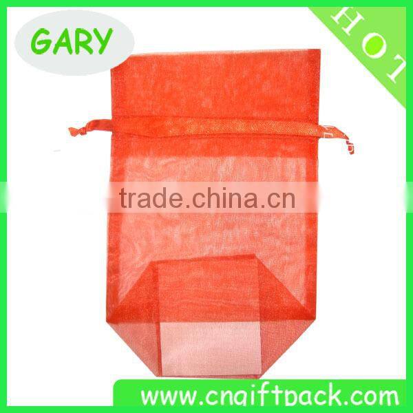 White Cosmetic Drawstring Organza Bag
