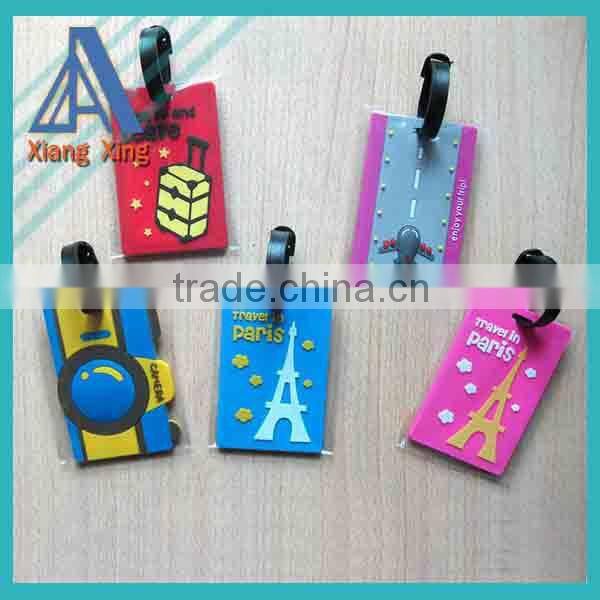 Silicone luggage tag with Message