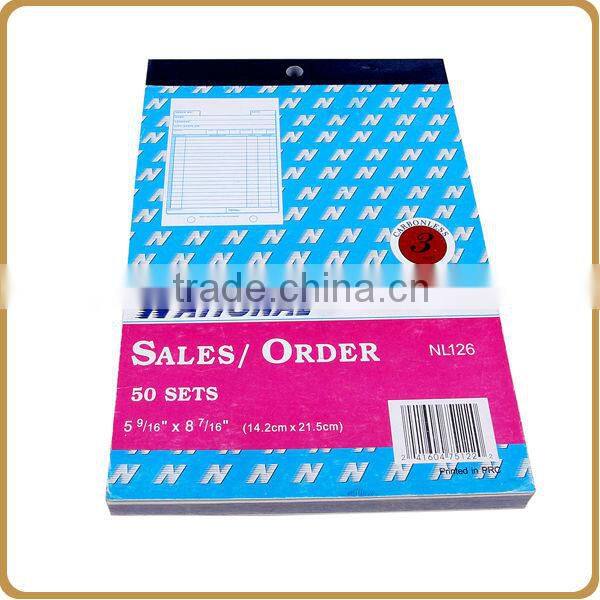 Handing hotel bill sample receipt of payment